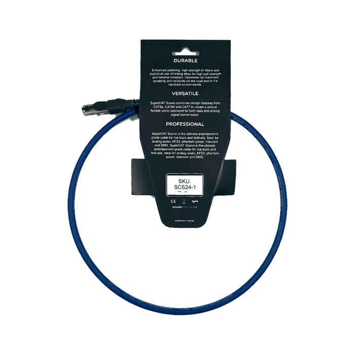 Cable custom supercat sound azul ethercon a rj45 1m Mod. SC24-1