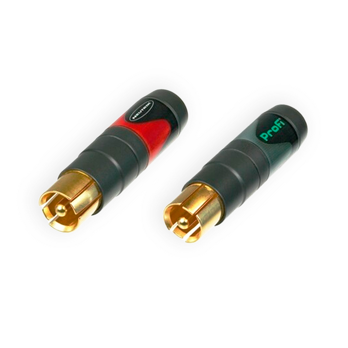 Conector RCA Neutrik macho Pro-Fi. Mod. NF2C-B/2