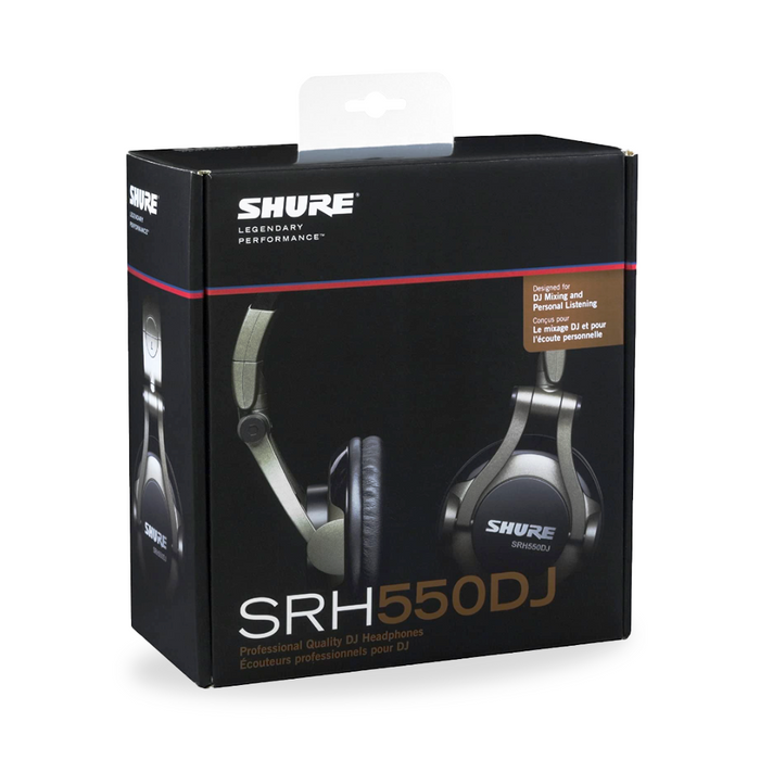 Audífonos profesionales Shure para DJ Mod. SRH550DJ