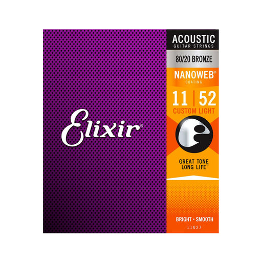 Cuerdas Guit Acustica Elixir 11/52 11027 - gbamusicstore