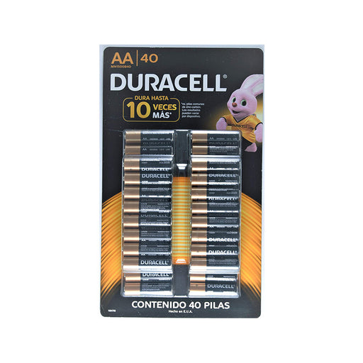 Paq De Pilas Aa Duracell 40 Piezas - gbamusicstore