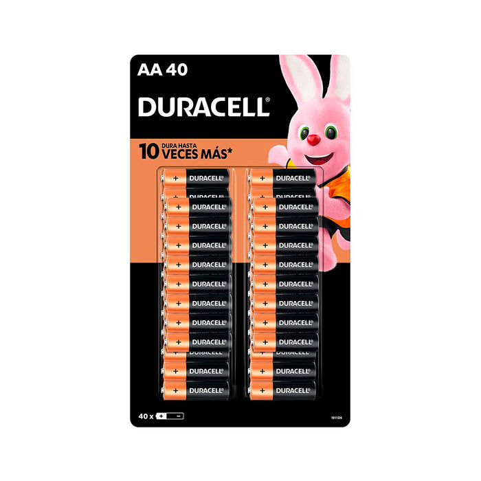 Paq De Pilas Aa Duracell 40 Piezas - gbamusicstore