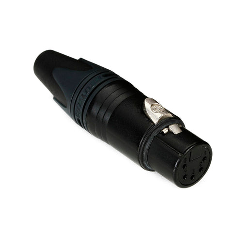 Conector Xlr5 Neutrik Dmx Hembra Negro Nc5Fxxb - gbamusicstore