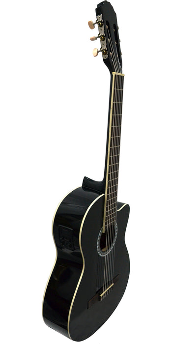 Guitarra Gewa E/Acust. 4/4 Negra Resaque - gbamusicstore