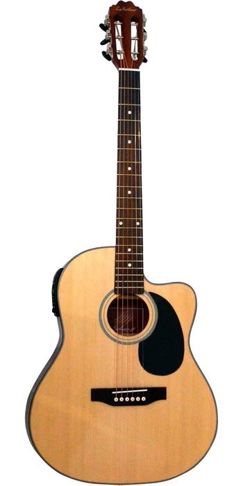 Guitarra La Sevillana E/Ac Un-3Ceq Steel - gbamusicstore