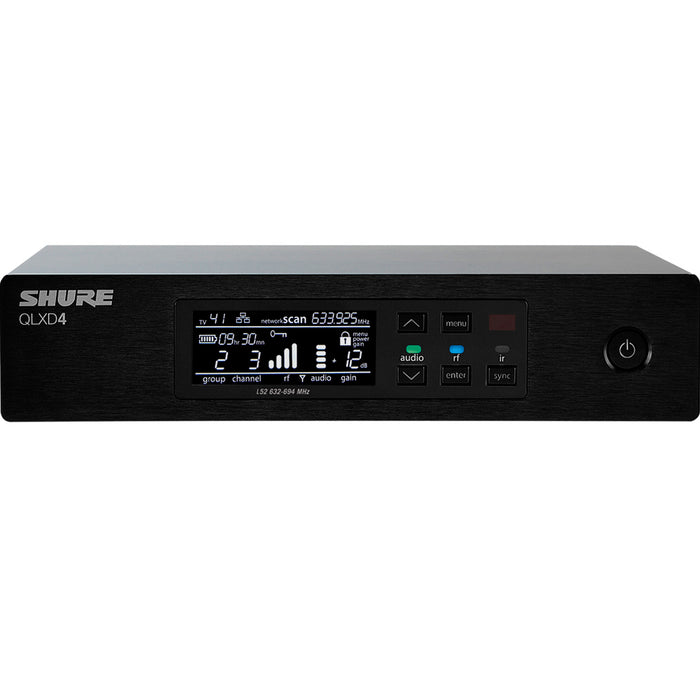 Receptor Digital Shure 1/2 Rack Mod. QLXD4