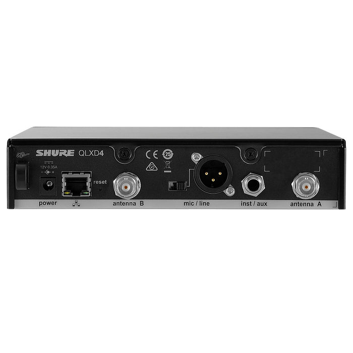 Receptor Digital Shure 1/2 Rack Mod. QLXD4