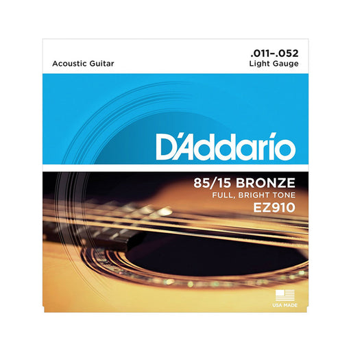 Cuerdas Guit Acustica Daddario 11/52 Ez910 - gbamusicstore