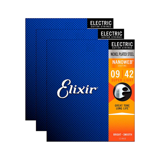 Cuerdas Guit Electrica Elixir 9/42 12002 - gbamusicstore