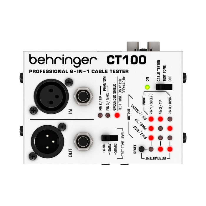 Probador Cables Behringer Ct-100 - gbamusicstore