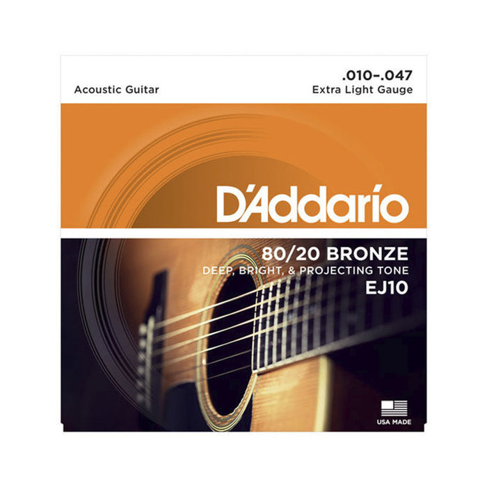 Cuerdas Guit Acustica Daddario 10/47 Ej10 - gbamusicstore