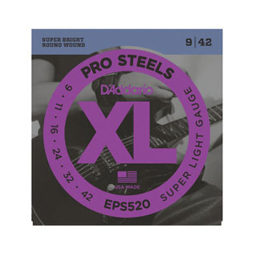 Cuerdas Guit Electrica Daddario Pro Steels 9/42 Eps520 - gbamusicstore