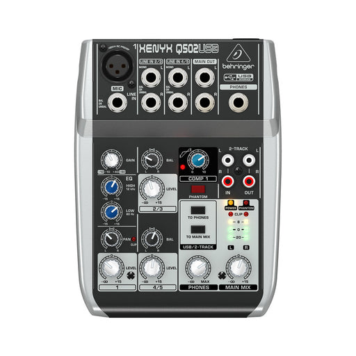 Mezcladora Behringer Xenyx Q502Usb - gbamusicstore