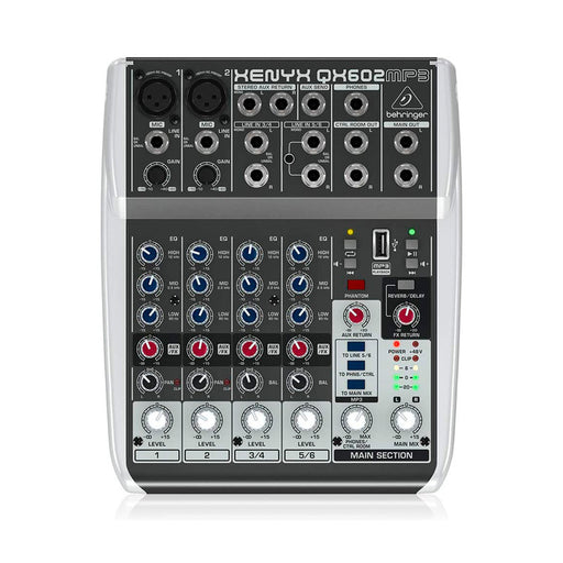 Mezcladora Behringer Xenyx Qx602Mp3 - gbamusicstore