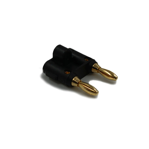 Conector Banana Gold Negro - gbamusicstore