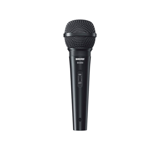 Microfono Vocal/Ins Shure Dinamico Karaoke, Coros, Interruptor, Cable Xlr-Xlr De 4.5 Mts Sv200 - gbamusicstore